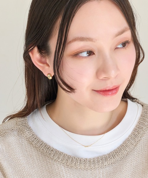 Phoebe(フィービィー)の「≪雑誌掲載≫【金属アレルギー対応/ピアス見えシリーズ】オーバルフープスナップイヤリング(イヤリング・レディース・シャンパン/シルバー/イエローゴールド・FREE)」の13枚目の写真