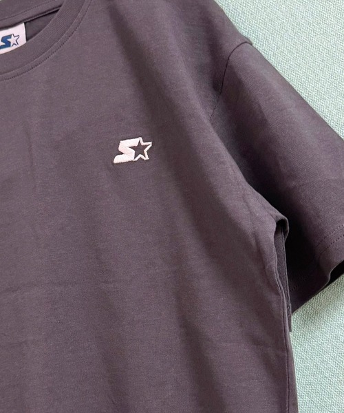 STARTER(スターター)の「STARTER ワンポイントロゴ オーバーサイズ 半袖Tシャツ(Tシャツ/カットソー・キッズ・ダークグリーン/杢グレー/チャコール/ネイビー/パープル/ベージュ/ブラック/オフホワイト・130cm/160cm/150cm/140cm/110cm/120cm)」の4枚目の写真