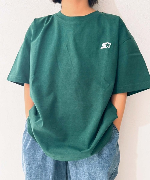 STARTER(スターター)の「STARTER ワンポイントロゴ オーバーサイズ 半袖Tシャツ(Tシャツ/カットソー・キッズ・ダークグリーン/杢グレー/チャコール/ネイビー/パープル/ベージュ/ブラック/オフホワイト・130cm/160cm/150cm/140cm/110cm/120cm)」の15枚目の写真