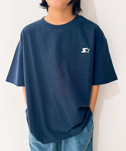 STARTER(スターター)の「STARTER ワンポイントロゴ オーバーサイズ 半袖Tシャツ(Tシャツ/カットソー・キッズ・ダークグリーン/杢グレー/チャコール/ネイビー/パープル/ベージュ/ブラック/オフホワイト・130cm/160cm/150cm/140cm/110cm/120cm)」の16枚目の写真