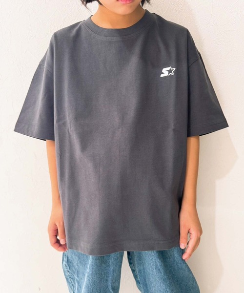 STARTER(スターター)の「STARTER ワンポイントロゴ オーバーサイズ 半袖Tシャツ(Tシャツ/カットソー・キッズ・ダークグリーン/杢グレー/チャコール/ネイビー/パープル/ベージュ/ブラック/オフホワイト・130cm/160cm/150cm/140cm/110cm/120cm)」の13枚目の写真