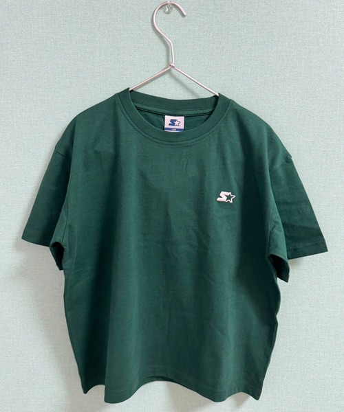 STARTER(スターター)の「STARTER ワンポイントロゴ オーバーサイズ 半袖Tシャツ(Tシャツ/カットソー・キッズ・ダークグリーン/杢グレー/チャコール/ネイビー/パープル/ベージュ/ブラック/オフホワイト・130cm/160cm/150cm/140cm/110cm/120cm)」の21枚目の写真