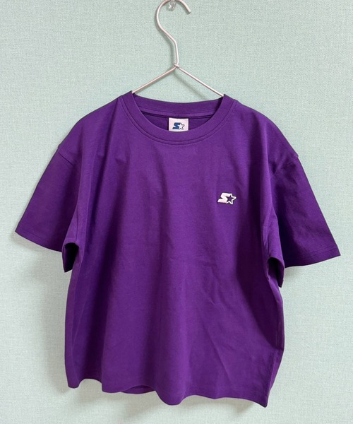 STARTER(スターター)の「STARTER ワンポイントロゴ オーバーサイズ 半袖Tシャツ(Tシャツ/カットソー・キッズ・ダークグリーン/杢グレー/チャコール/ネイビー/パープル/ベージュ/ブラック/オフホワイト・130cm/160cm/150cm/140cm/110cm/120cm)」の19枚目の写真