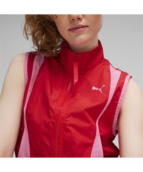 PUMA（プーマ）の「PUMA プーマ ウィメンズ デア トゥ ウーブン ベスト（ブルゾン・レディース・ブラック/レッド・X-SMALL/SMALL/MEDIUM/LARGE）」の15枚目の写真