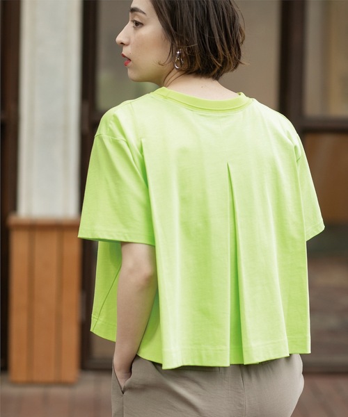 宅配便配送 セール】クロップドバックシャンTシャツ（Tシャツ/カットソー トップス