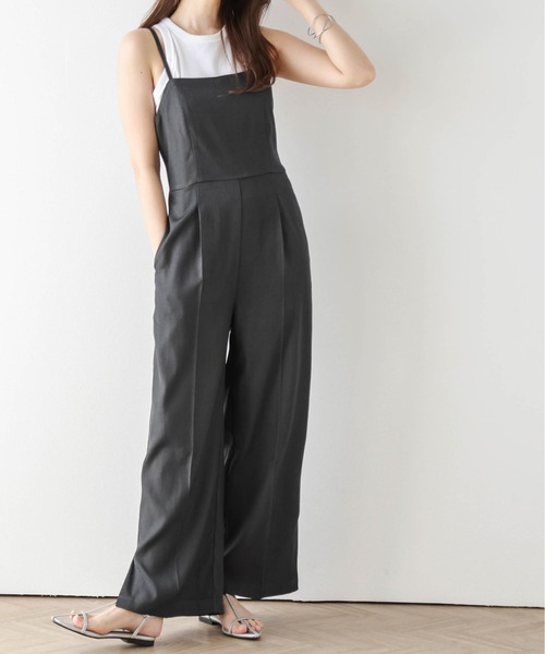 AMELY(エミリー)の「2wayキャミソールサロペット(サロペット/オーバーオール・レディース・グレー/ブラック/ベージュ・L/M)」の2枚目の写真