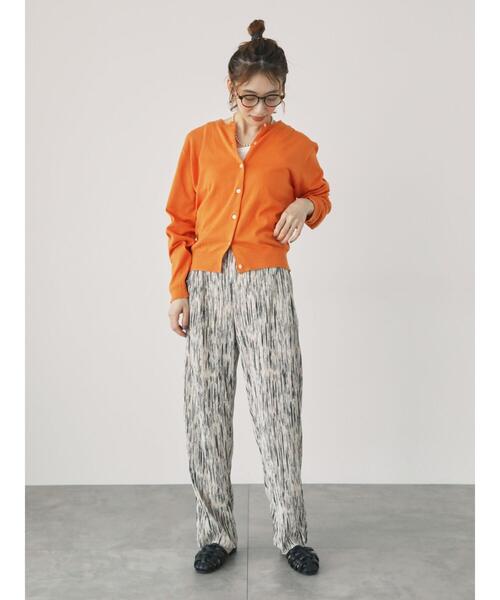 Lugnoncure（ルノンキュール）の「セルフカットプリーツパンツ（その他パンツ・レディース・ブラック/グレー/ブラウン/オフホワイト・F）」の8枚目の写真