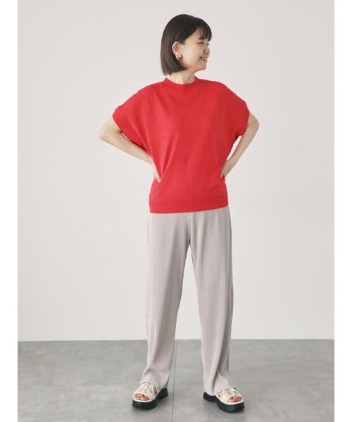 Lugnoncure（ルノンキュール）の「セルフカットプリーツパンツ（その他パンツ・レディース・ブラック/グレー/ブラウン/オフホワイト・F）」の13枚目の写真