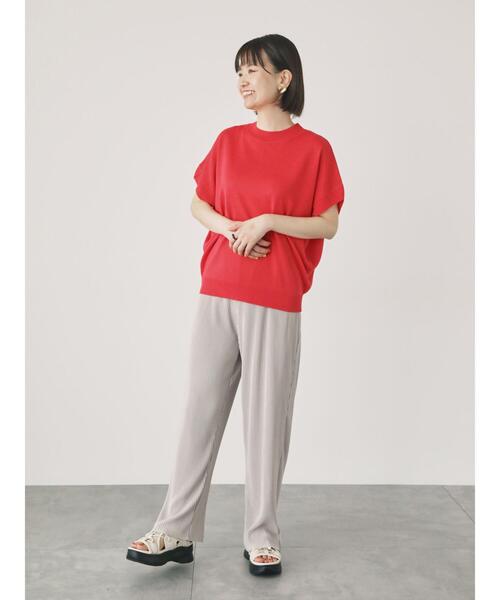 Lugnoncure（ルノンキュール）の「セルフカットプリーツパンツ（その他パンツ・レディース・ブラック/グレー/ブラウン/オフホワイト・F）」の14枚目の写真