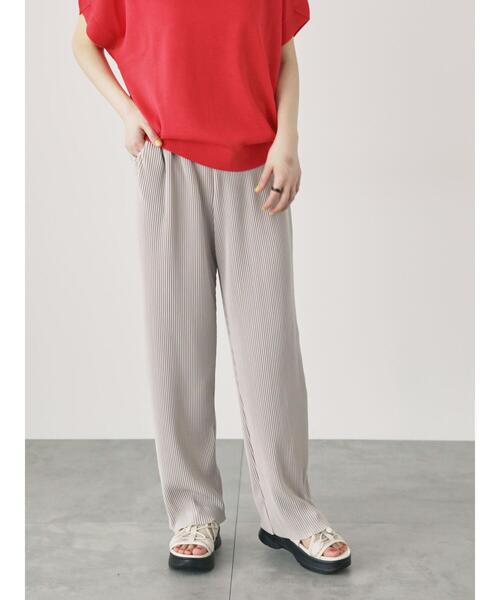 Lugnoncure（ルノンキュール）の「セルフカットプリーツパンツ（その他パンツ・レディース・ブラック/グレー/ブラウン/オフホワイト・F）」の15枚目の写真