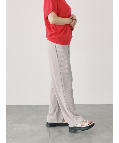 Lugnoncure（ルノンキュール）の「セルフカットプリーツパンツ（その他パンツ・レディース・ブラック/グレー/ブラウン/オフホワイト・F）」の18枚目の写真