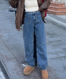 RiLi（リリ）の「ハートポケットデニムパンツ【RL】（デニムパンツ）」