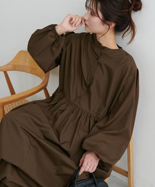 セール】【新色追加!/WEB限定】ウエスト切替マキシワンピ（ワンピース