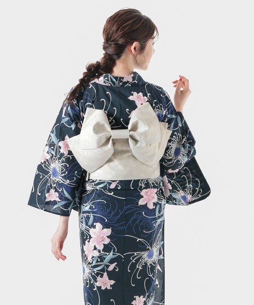 Honeys(ハニーズ)の「浴衣(浴衣・レディース・ネイビー系1/ネイビー系/ベージュ・F)」の8枚目の写真