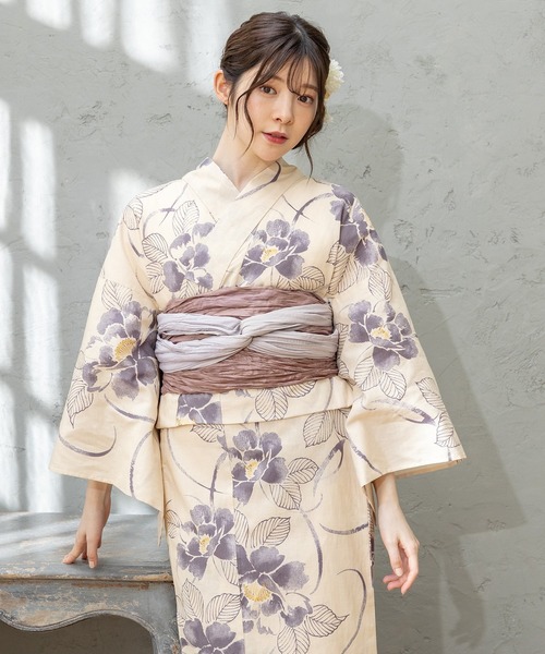 Honeys(ハニーズ)の「浴衣(浴衣・レディース・ネイビー系1/ネイビー系/ベージュ・F)」の21枚目の写真