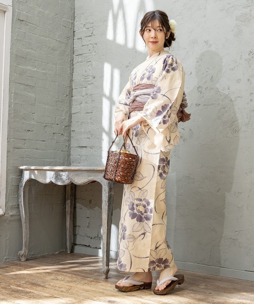 Honeys(ハニーズ)の「浴衣(浴衣・レディース・ネイビー系1/ネイビー系/ベージュ・F)」の22枚目の写真
