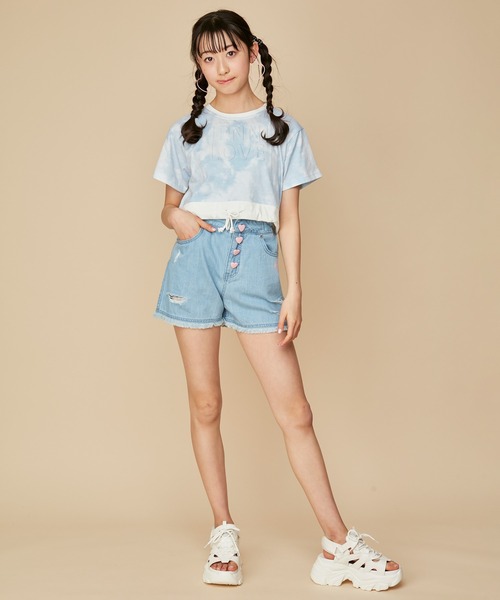 BEP HEART DENIM ショーツ BEP HEART DENIM SHORTS – BlackEyePatch