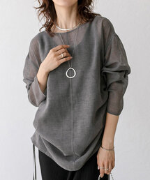 RIVE DROITE | 予約【前後2WAY】リネンタッチドロストブラウス(シャツ/ブラウス)