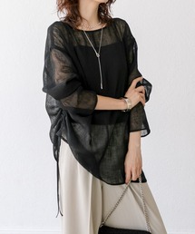RIVE DROITE | 【前後2WAY】リネンタッチドロストブラウス(シャツ/ブラウス)