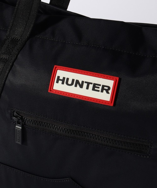 HUNTER（ハンター）の「【HUNTER/ハンター】NYLON MIDI TOPCLIP TOTE / ナイロン ミディ トップクリップ トートバッグ（トートバッグ・メンズ・ブラック・ONESIZE）」の13枚目の写真