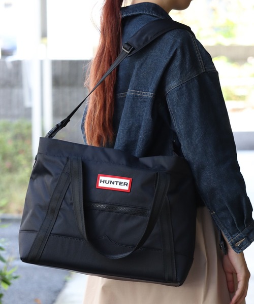 セール】【HUNTER/ハンター】NYLON MIDI TOPCLIP TOTE