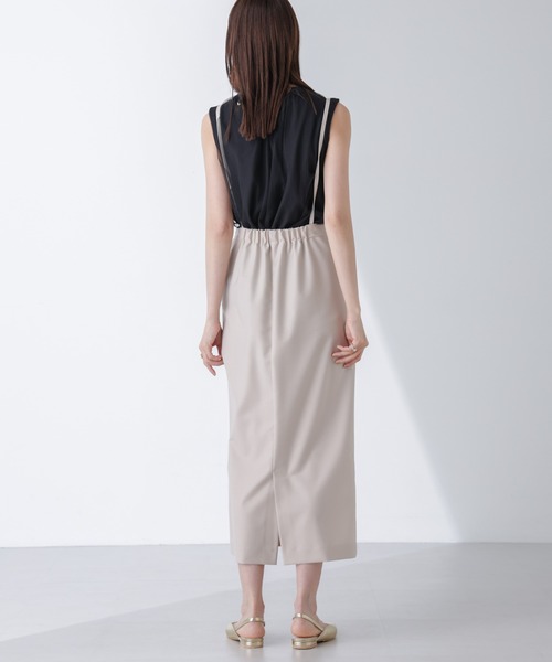 NANO universe（ナノユニバース）の「チュールドッキングカットノースリーブトップス（Tシャツ/カットソー・レディース・ピンク/ホワイト/ブラック・FREE）」の10枚目の写真