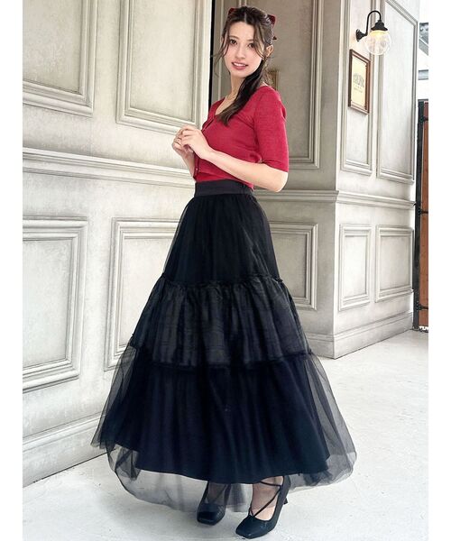 RESEXXY（リゼクシー）の「ニットキャミコンビカーディガン（カーディガン/ボレロ・レディース・レッド/ブラック/ブルー・FREE）」の19枚目の写真