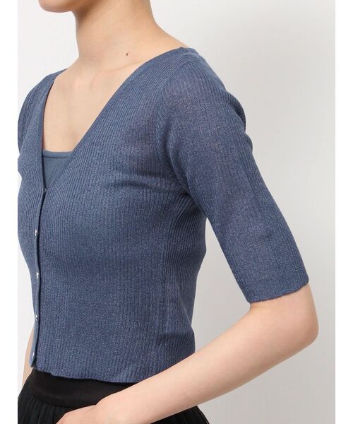 RESEXXY（リゼクシー）の「ニットキャミコンビカーディガン（カーディガン/ボレロ・レディース・レッド/ブラック/ブルー・FREE）」の6枚目の写真