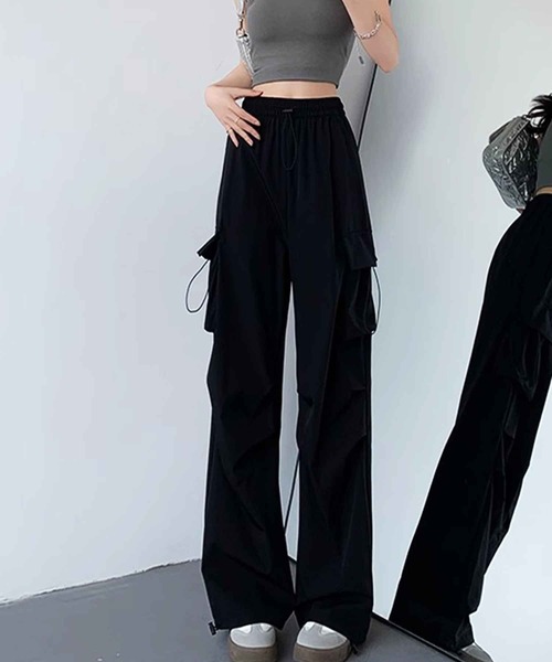 frunco（フランコ）の「パラシュートパンツ（その他パンツ・レディース・ピンク/グレー/ブラック・MEDIUM）」の8枚目の写真