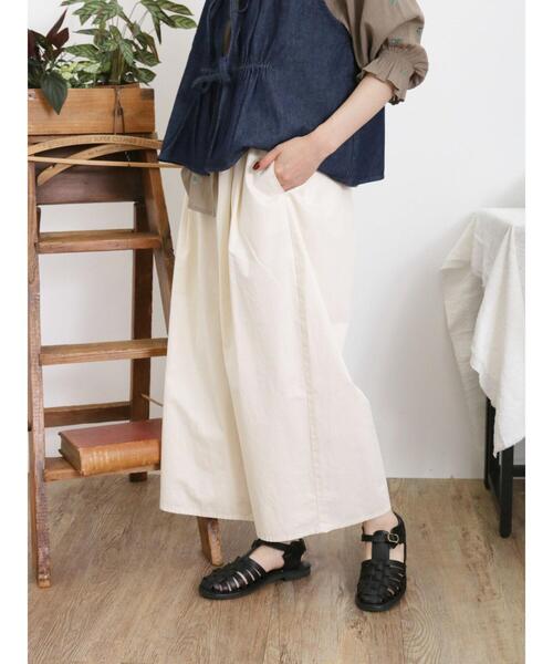 Samansa Mos2（サマンサ モスモス）の「バイオ加工タックパンツ（その他パンツ・レディース・カーキ/キナリ/ブラック/ベージュ・F）」の17枚目の写真