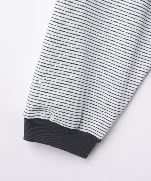 MONKEY TIME（モンキータイム）の「＜VATANLOOP × monkey time＞ オーガニック ボーダー ロングスリーブ Tシャツ（Tシャツ/カットソー・メンズ・ダークグレー/ブラック・S/M/L/XL）」の6枚目の写真