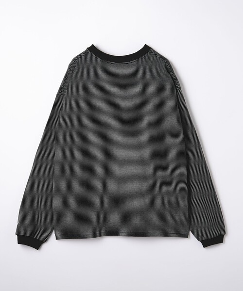 MONKEY TIME（モンキータイム）の「＜VATANLOOP × monkey time＞ オーガニック ボーダー ロングスリーブ Tシャツ（Tシャツ/カットソー・メンズ・ダークグレー/ブラック・S/M/L/XL）」の11枚目の写真