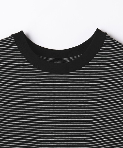 MONKEY TIME（モンキータイム）の「＜VATANLOOP × monkey time＞ オーガニック ボーダー ロングスリーブ Tシャツ（Tシャツ/カットソー・メンズ・ダークグレー/ブラック・S/M/L/XL）」の12枚目の写真