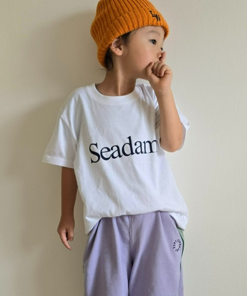 CIAOPANIC TYPY（チャオパニックティピー）の「【KIDS】SEADAMロゴ半袖TEE（Tシャツ/カットソー・キッズ・ネイビー/グリーン/ホワイト/ブラック/グレー・130/110/150）」の2枚目の写真