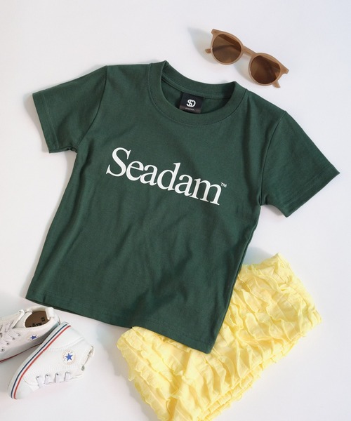 CIAOPANIC TYPY（チャオパニックティピー）の「【KIDS】SEADAMロゴ半袖TEE（Tシャツ/カットソー・キッズ・ネイビー/グリーン/ホワイト/ブラック/グレー・130/110/150）」の17枚目の写真