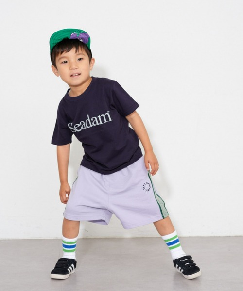 CIAOPANIC TYPY（チャオパニックティピー）の「【KIDS】SEADAMロゴ半袖TEE（Tシャツ/カットソー・キッズ・ネイビー/グリーン/ホワイト/ブラック/グレー・130/110/150）」の10枚目の写真