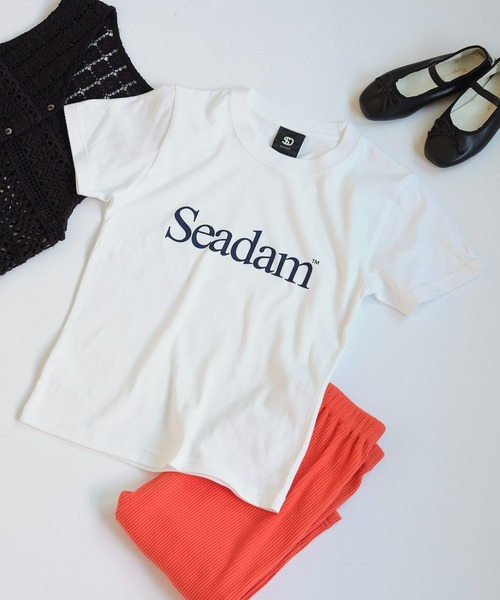 CIAOPANIC TYPY（チャオパニックティピー）の「【KIDS】SEADAMロゴ半袖TEE（Tシャツ/カットソー・キッズ・ネイビー/グリーン/ホワイト/ブラック/グレー・130/110/150）」の18枚目の写真