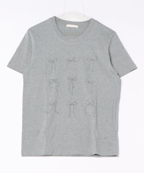 frunco(フランコ)の「リボンビッグTシャツ(Tシャツ/カットソー・レディース・ピンク/グレー/ホワイト/ブラック・FREE)」の7枚目の写真