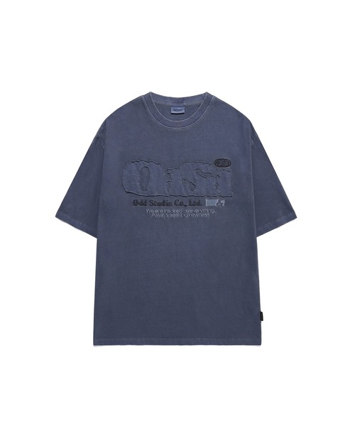 ODD STUDIO(オッドスタジオ)の「ODD PIGMENT DUSTY OVER FIT TEE(Tシャツ/カットソー・レディース・チャコールグレー/チャコール/ネイビー/ピンク・M/L)」の3枚目の写真