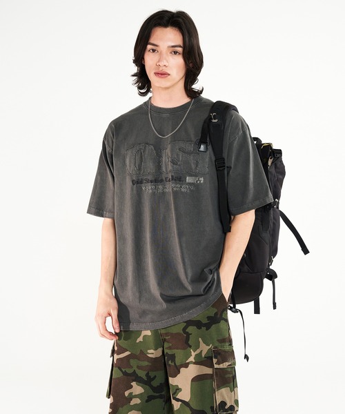 ODD STUDIO(オッドスタジオ)の「ODD PIGMENT DUSTY OVER FIT TEE(Tシャツ/カットソー・レディース・チャコールグレー/チャコール/ネイビー/ピンク・M/L)」の7枚目の写真
