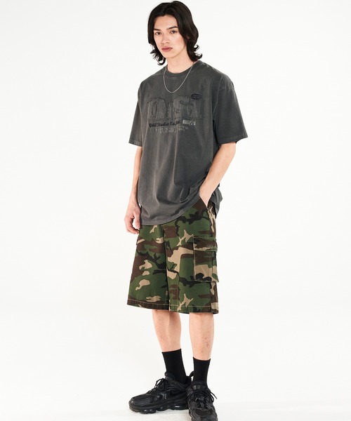 ODD STUDIO(オッドスタジオ)の「ODD PIGMENT DUSTY OVER FIT TEE(Tシャツ/カットソー・レディース・チャコールグレー/チャコール/ネイビー/ピンク・M/L)」の8枚目の写真