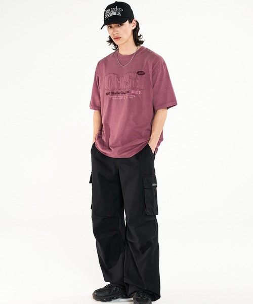 ODD STUDIO(オッドスタジオ)の「ODD PIGMENT DUSTY OVER FIT TEE(Tシャツ/カットソー・レディース・チャコールグレー/チャコール/ネイビー/ピンク・M/L)」の12枚目の写真