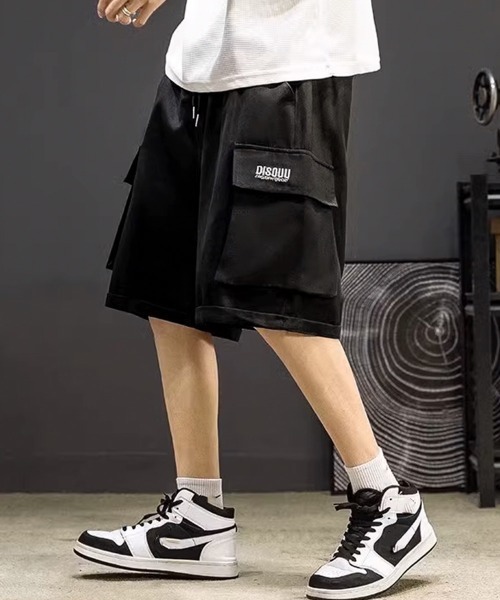AsaAura(アサオーラ)の「パンツ メンズ イージー カーゴショーツ(カーゴパンツ・メンズ・ブラック/ベージュ/カーキ・L/XL)」の4枚目の写真