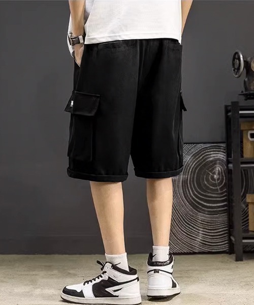AsaAura(アサオーラ)の「パンツ メンズ イージー カーゴショーツ(カーゴパンツ・メンズ・ブラック/ベージュ/カーキ・L/XL)」の6枚目の写真