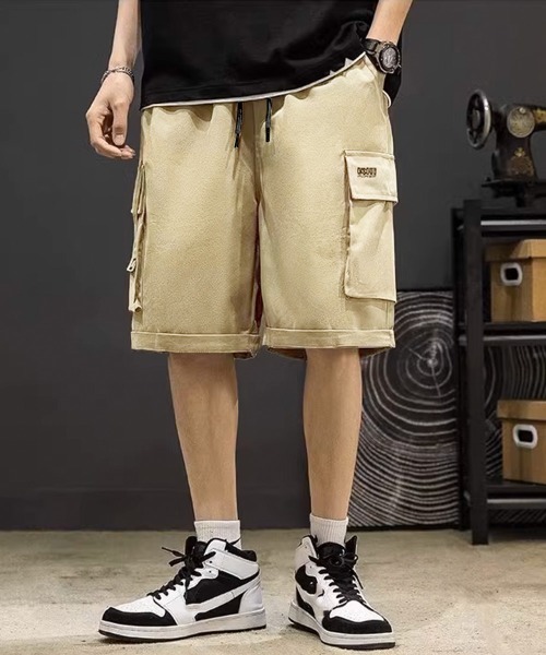 AsaAura(アサオーラ)の「パンツ メンズ イージー カーゴショーツ(カーゴパンツ・メンズ・ブラック/ベージュ/カーキ・L/XL)」の7枚目の写真