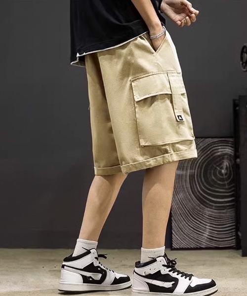 AsaAura(アサオーラ)の「パンツ メンズ イージー カーゴショーツ(カーゴパンツ・メンズ・ブラック/ベージュ/カーキ・L/XL)」の9枚目の写真