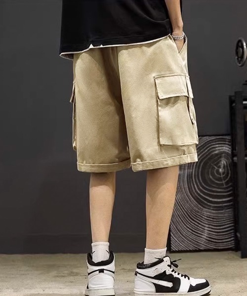 AsaAura(アサオーラ)の「パンツ メンズ イージー カーゴショーツ(カーゴパンツ・メンズ・ブラック/ベージュ/カーキ・L/XL)」の10枚目の写真