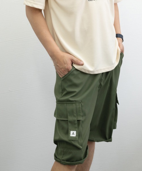 AsaAura(アサオーラ)の「パンツ メンズ イージー カーゴショーツ(カーゴパンツ・メンズ・ブラック/ベージュ/カーキ・L/XL)」の13枚目の写真