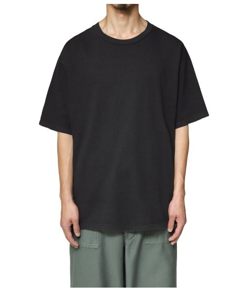 REMI RELIEF NAVY LABEL（レミレリーフネイビーレーベル）の「REMI RELIEF NAVY LABEL / レミレリーフ ネイビーレーベル：無地T：RN26349379AK[STD]（Tシャツ/カットソー・メンズ・ネイビー/ブラック/オフホワイト・M/L/XL）」の8枚目の写真