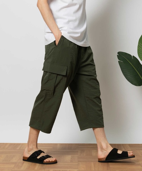 Right-on（ライトオン）の「ポリクロス８分カーゴパンツ（カーゴパンツ・メンズ・ブラック/オリーブ・M/L/XL/S）」の14枚目の写真